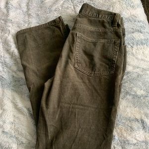 Old Navy Green Corduroy Straight Leg Jeans Size:2